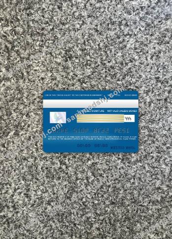 Cabo Verde Banco Inter-Atlântico bank visa card photolook back